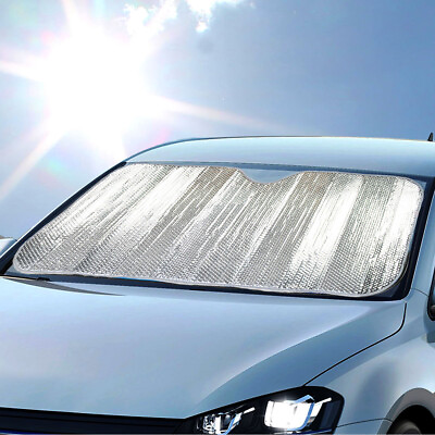 #ad Foldable Standard Car Window Cover Sun Shade Auto Visor Front Windshield Protect