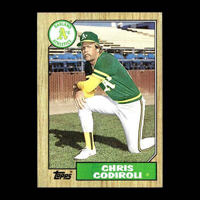 #ad Chris Codiroli 1987 Topps Oakland Athletics #217 Set Break R306 $1.50