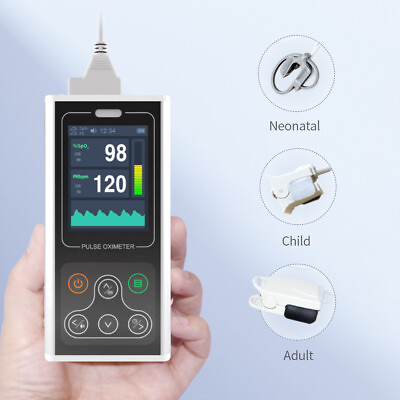 #ad Pulse Oximeter Fingertip Blood Oxygen Monitor SpO2 Pediatric Adult Neonate NEW