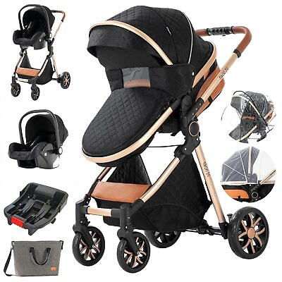 #ad 3 In 1 Baby Stroller Wagon Prams Combo Car Seat Portable Travel Toddler Carriage