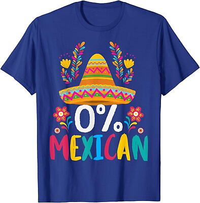 #ad Funny Cinco De Mayo 0% Mexican Fiesta Sombrero Unisex T Shirt