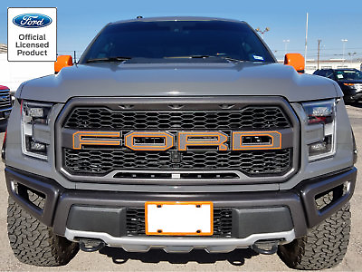 #ad 2017 2020 Ford Raptor Svt Grille Letter Outlines Vinyl Stickers Decals Grill