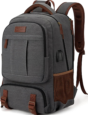 #ad Canvas Laptop Backpack Bag for Men WomenTravel Work Rucksack Fits 15.6 Inch La