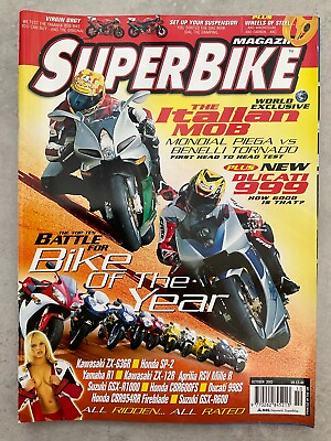 #ad Superbike Magazine October 2002 Piega v Tornado 999 Bike of the Year