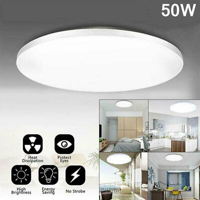#ad LED Ceiling Down Light Ultra Thin Flush Mount Kitchen Lamp Home Fixture 6000K