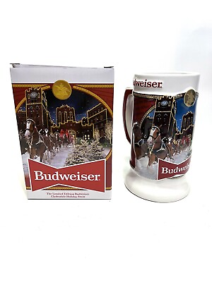 #ad 2020 Budweiser Bud Holiday Stein Christmas Anheuser Busch AB Annual NIB
