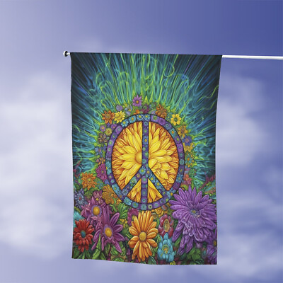 #ad Hippie flower Be Kind Double sided Flag hippie soul hippie peace Garden flag