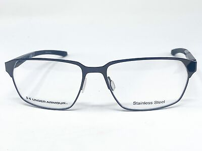 #ad New UNDER ARMOUR 5021G Metallic Black Oval Mens Eyeglasses Frame 58 16 140