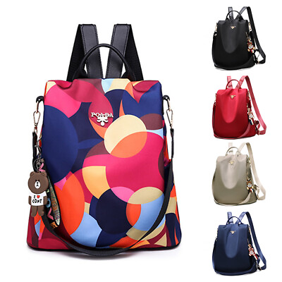 #ad Women Backpack Anti Theft Travel Shoulder School Bag Satchel Rucksack Waterproof