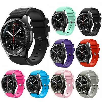 #ad Silicone Bracelet Strap Replacement Watch Band For Samsung Galaxy Watch 46mm