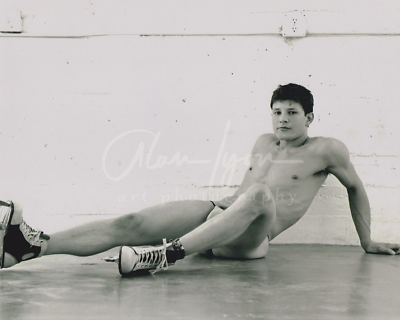 #ad 8x10 Alan Lyon Original Male Photo gay interest 17 Greg vintage skates Bamp;W