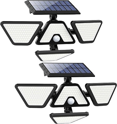 #ad 2 Pack Solar Lights Sensor Lights Outdoor Waterproof $34.99