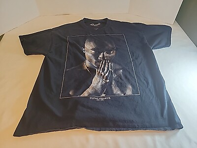 #ad Tupac Shakur 1971 1996 Black Shirt XL Bravado Cotton