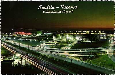 #ad Vintage Postcard 4x6 Seattle Tacoma International Airport.
