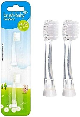 #ad Brush Baby BabySonic Replacement Brush Heads 18 36 months Pack of 2