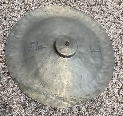 #ad Vintage 12quot; Chinese Crash Hand Cymbal Brass
