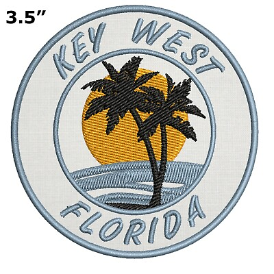 #ad Key West Florida Embroidered Patch Iron Sew On Motif Souvenir Applique