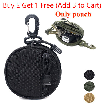 #ad Wallet Mini Tactical Molle Pouch Waist Bag Clip Key Chain Coin Holder Case Bag $8.78