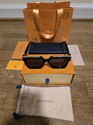 #ad Authentic Louis Vuitton Millionaire Sunglasses 1.1 Black Z1165W