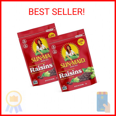 #ad Sun Maid California Sun Dried Raisins 2 Pack 32 oz Resealable Bag Dried Fr