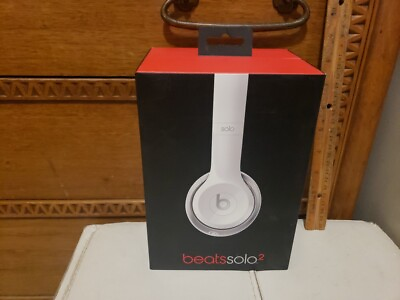 #ad Beats Headphones Empty Box Solo2 Solo 2 White Headset Replacement Box Only