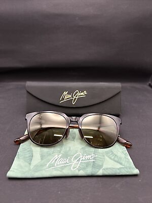 #ad Maui Jim Wailua MJ454 01 Translucent Rootbeer Frame HCL Bronze Lens Sunglasses