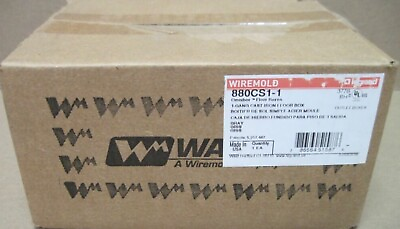 #ad Wiremold 880CS1 1 Gray 1 Gang Cast Iron Omnibox Floor Box