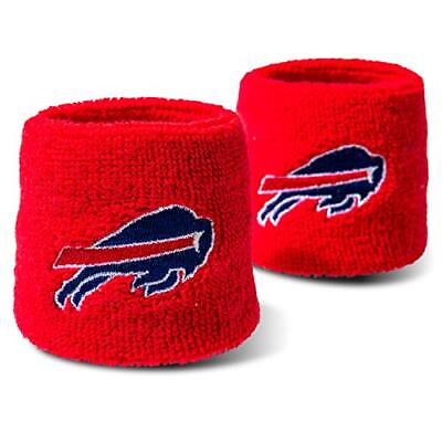 #ad Franklin Sports NFL Buffalo Bills Embroidered Wristbands