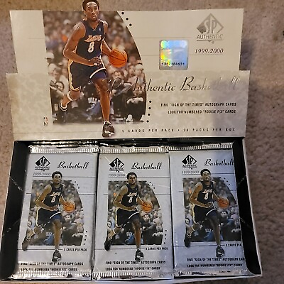 #ad 1999 00 Upper Deck SP Authentic Basketball hobby pack