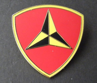 #ad 3RD MARINE INFANTRY DIVISION PIN LARGE USMC LAPEL HAT BADGE 1.5 INCHES
