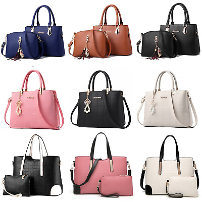 #ad Tote Bags PU Leather Purses Handbags for Women Ladies Top Handle Shoulder Bags