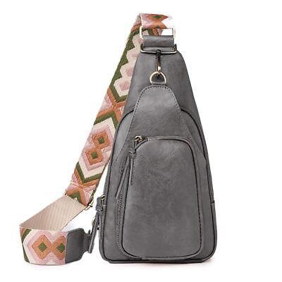 #ad Sling Bag for Women PU Leather Sling Bags for Women Crossbody Sling Backpack ...