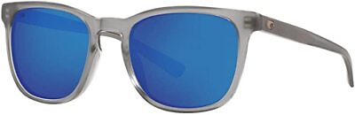 #ad Costa Del Mar Matte Gray Crystal Blue Mirror 580G Polarized 53 mm Sunglasses