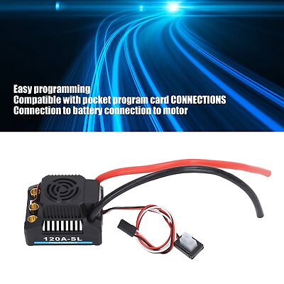 #ad RC Assy 120A Brushless ESC Waterproof Electric Speed Controller for 1 8 RC Car $33.59