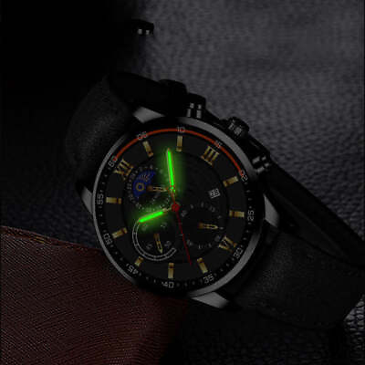 #ad Fully Automatic Calendar Luminous Quartz Watch