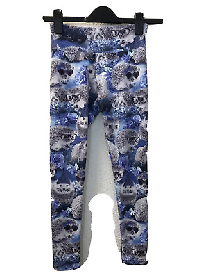 #ad Cat amp; Jack Girls Pants 12 Blue Combo Leggings Everyday Porcupine Glasses Stretch