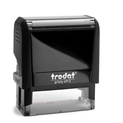 #ad Trodat 4912 Custom Stamp 4 Line Self Inking Personal Stamper Fast Dispatch