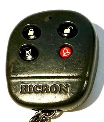 #ad Bicron keyless remote FOB LQLKNJ2NR red LED transmitter car control 4 button fob