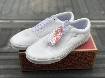 #ad MENS BRAND NEW WITH BOX WHITE VANS OLD SKOOL TENNIS SHOE SIZE 12.5