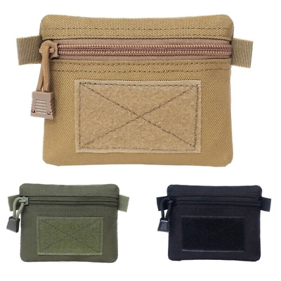 #ad Waterproof Wallet Pouch Tactical EDC Gear Coin Purse Key Card Holder Molle Pouch $6.99