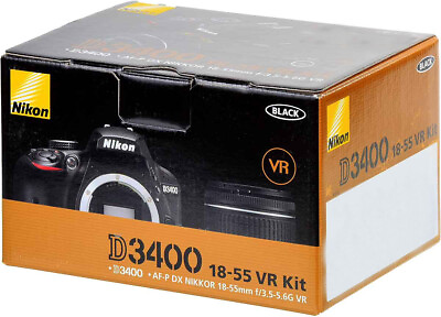 #ad Nikon D3400 DSLR Camera with 18 55mm VR Lens Kit Black