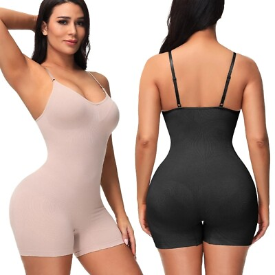 #ad Fajas Colombianas Reductoras Post Surgery Bodysuits Belly Women Full Body Shaper