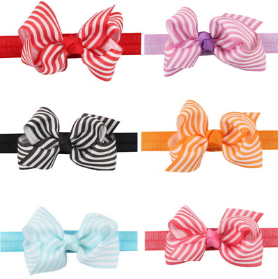 #ad 6 Cute Flower Headbands for Baby Girl Toddler Infant Hair Bow Band Accessories