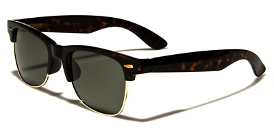 #ad MENS Fashion Style Sunglasses Browline Half Frame Retro Nerd Cool