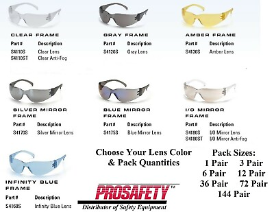 #ad INTRUDER Safety Glasses Protective Work Eyewear Sport Sunglasses UV ANSI Z87