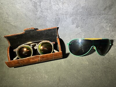 #ad 80’s Retro Sunglasses Lot Vintage 1980’s Very COOL 😎 Shades W Case