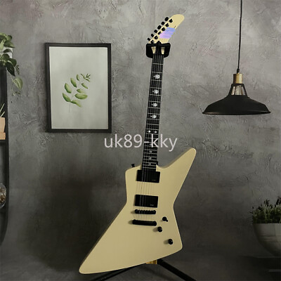 #ad Cream James Hetfield Explorer Electric Guitar EET FUK Mahogany Body HH Pickup