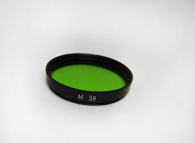 #ad Vintage Panchromar Lens Filter Dark Green M58 Filter Germany Camera Box $4.49