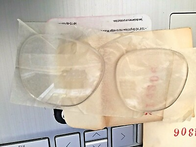 #ad Lot Of 4 Pairs Of Safety Glasses Replacement glass Lenses.NOS