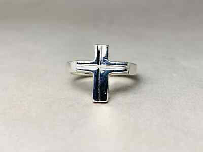 #ad Cross Solid Ring 925 Sterling Silver Band amp; Statement Handmade Ring All size